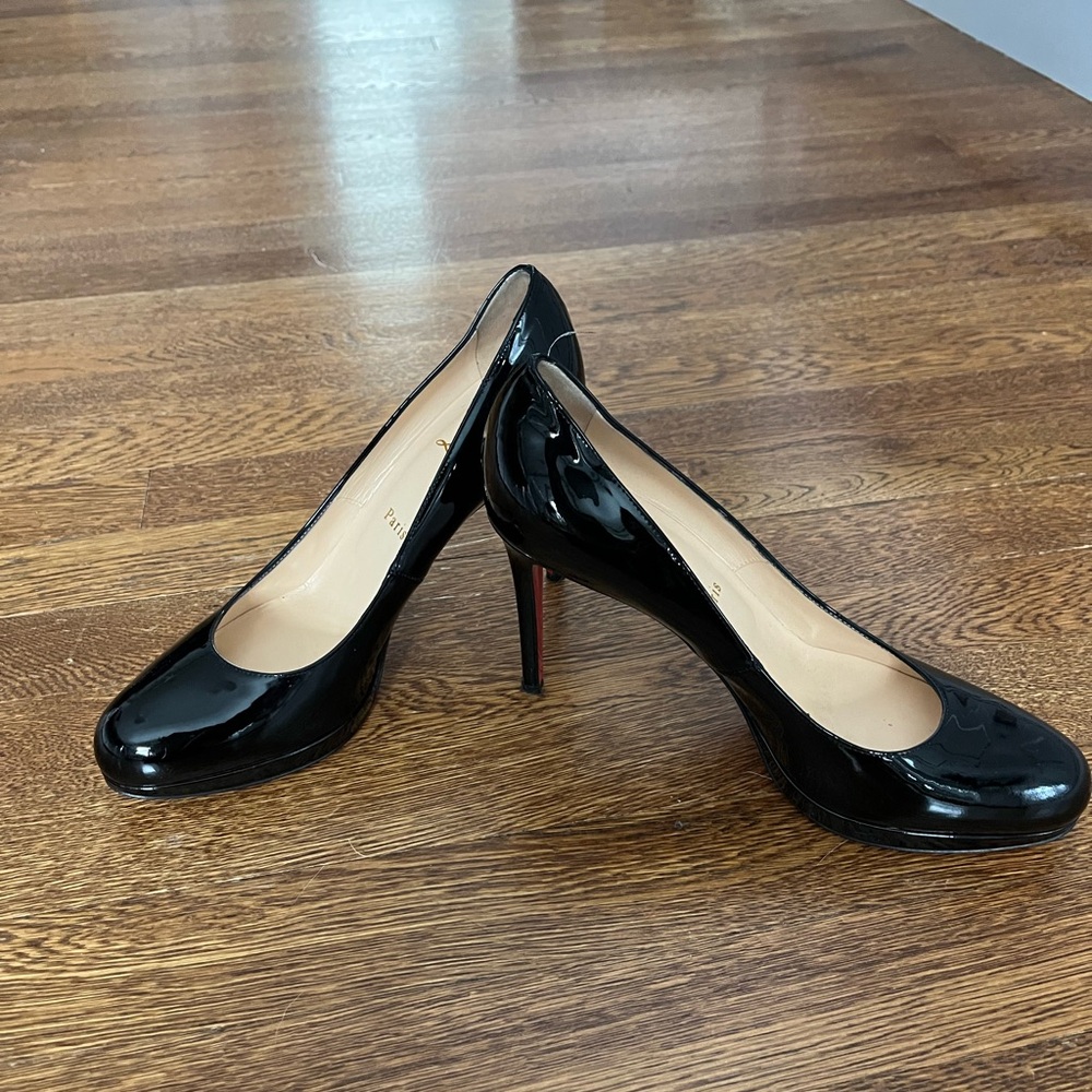 Christian louboutin black high heels
